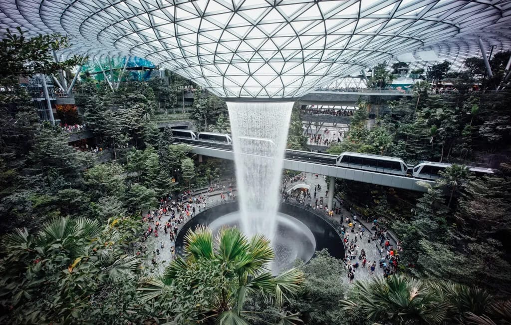 HSBC Rain Vortex Singapore Changi Airport