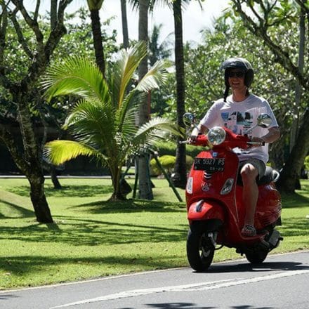 renting a scooter in Bali Indonesia