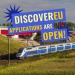 free train pass to explore Europe with DiscoverEU in 2026