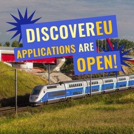 free train pass to explore Europe with DiscoverEU in 2026